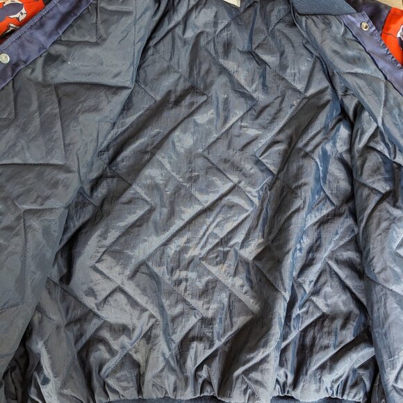 VNTG 90s CHALK LINE NFL FANIMATION Chicago Bears Football All Over Print Jacket - Picture 10 of 10
